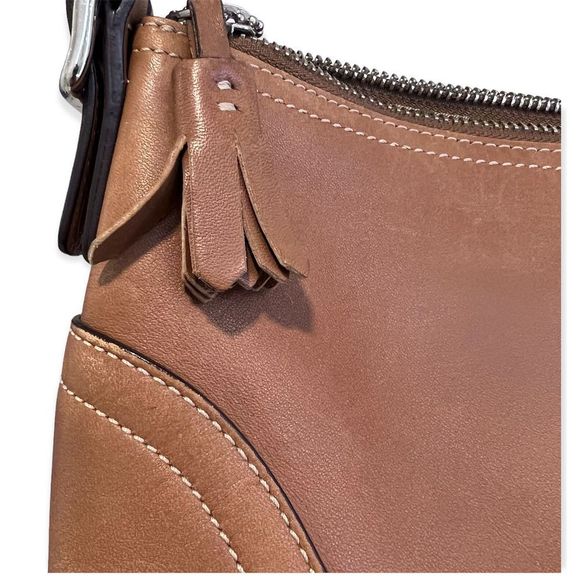 ✨SOLD✨ COACH Natural Tan Cowhide Leather Handbag - Picture 3 of 11